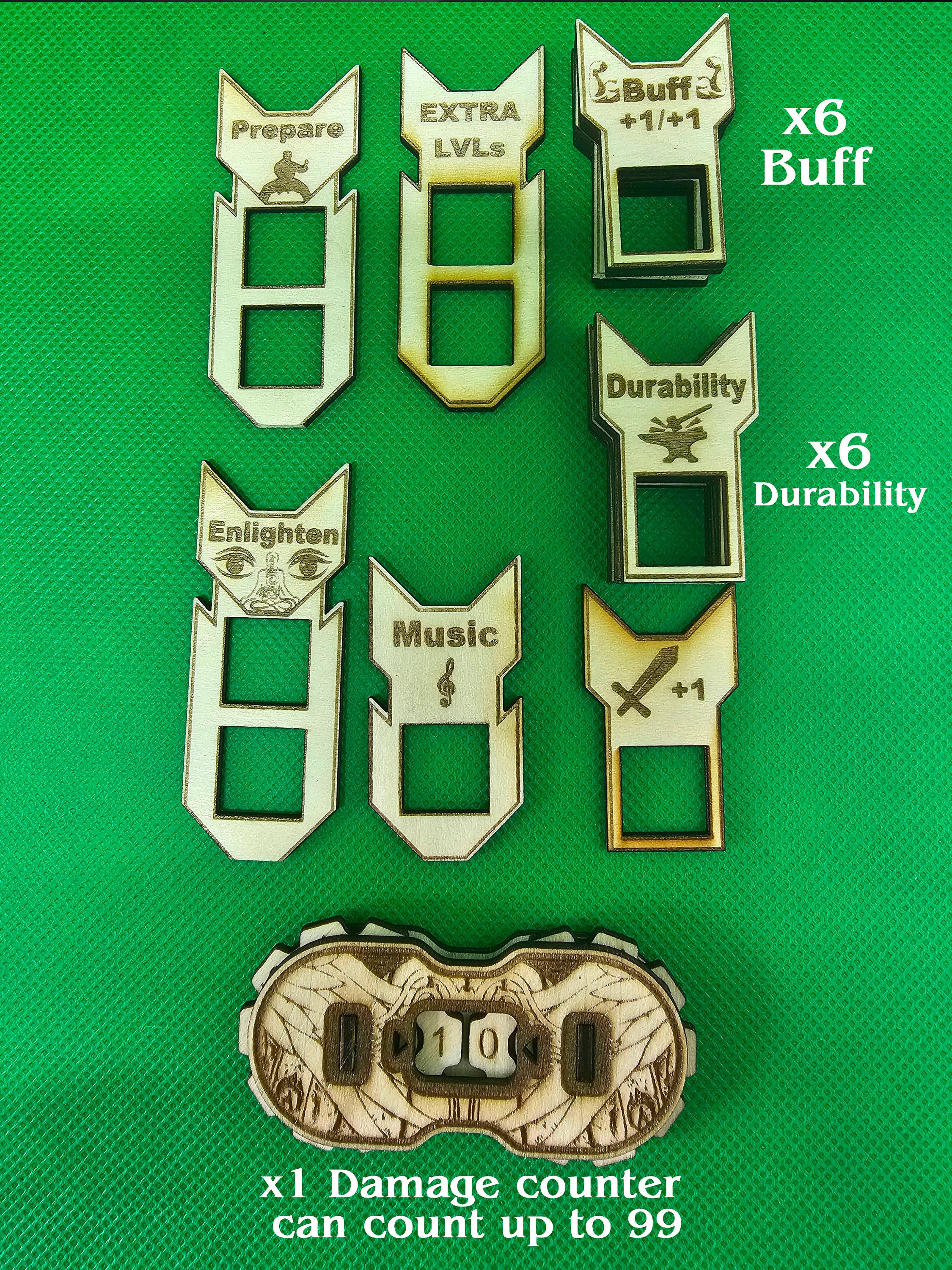 Grand Archive TCG Champion Card Tray & Wooden Token Set - Digital