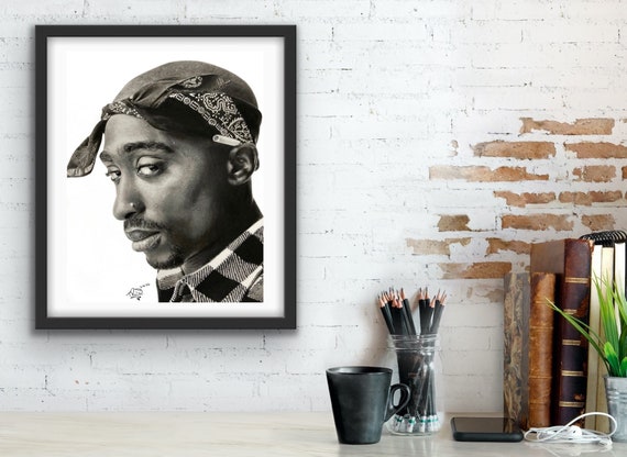 2Pac 2Pac Shakur の絵（ポスタープリント） - Etsy 日本