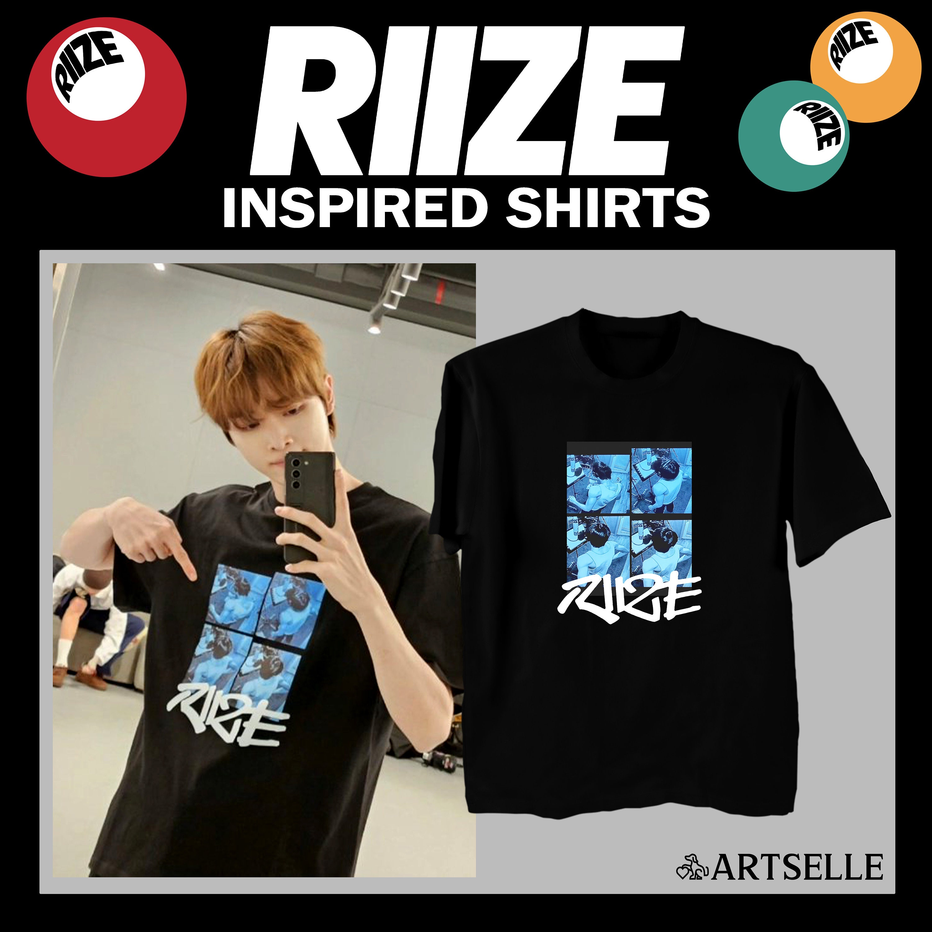 RIIZE シャツ ポップアップストア MD インスパイア T シャツ Rise and