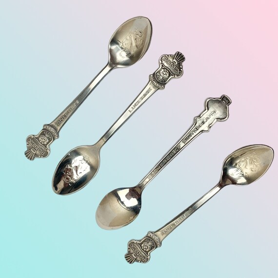 Rolex | Vintage Set of 4 Spoons | Stamped Rolex Lucerne Bucherer