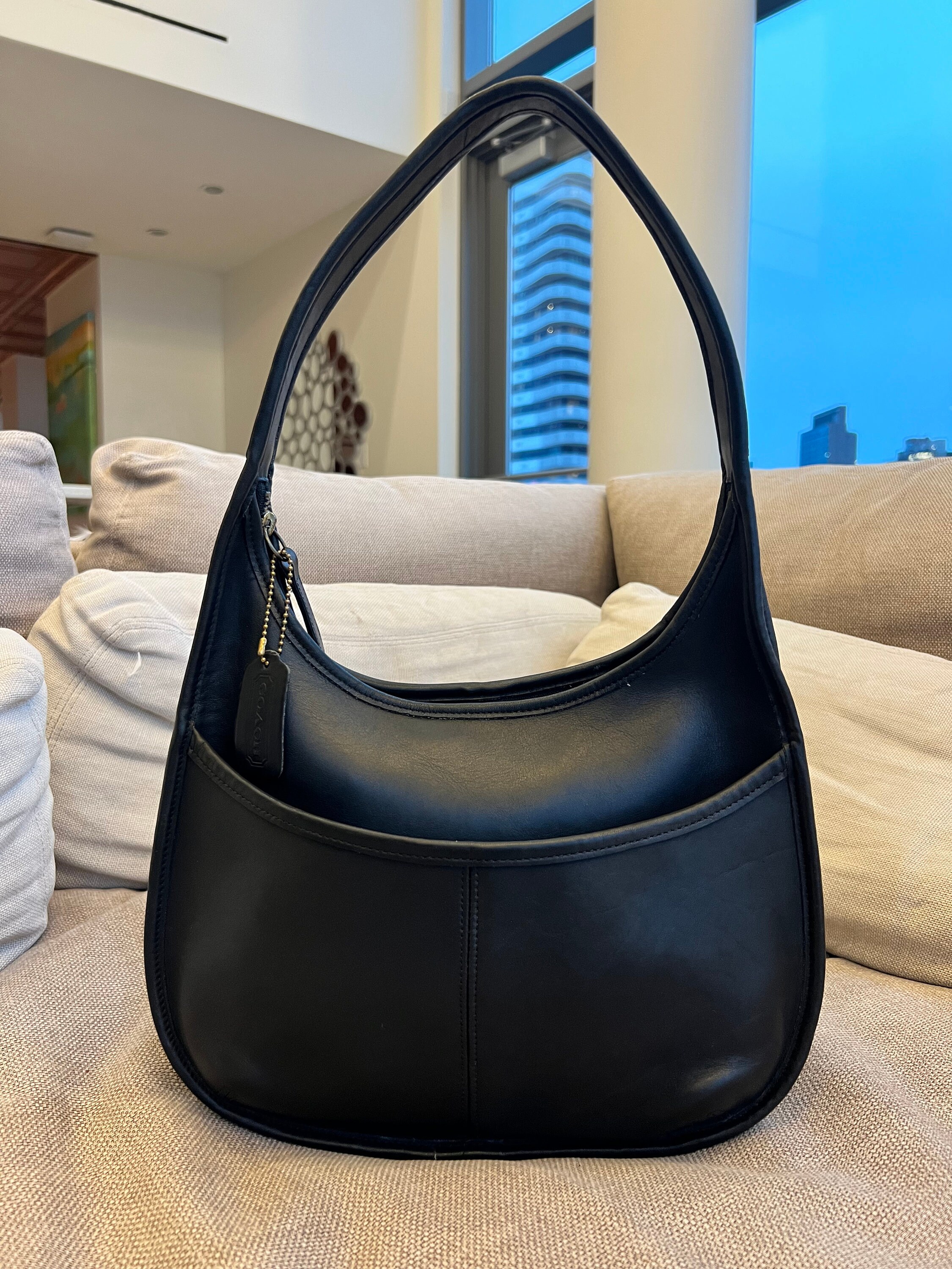 Reserved-vintage Coach Ergo/hobo 9033 Black - Etsy