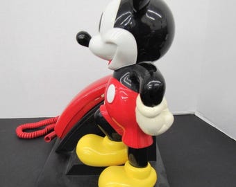Vintage Classic 1990 AT&T 15” Tall Disney Mickey Mouse Push Button