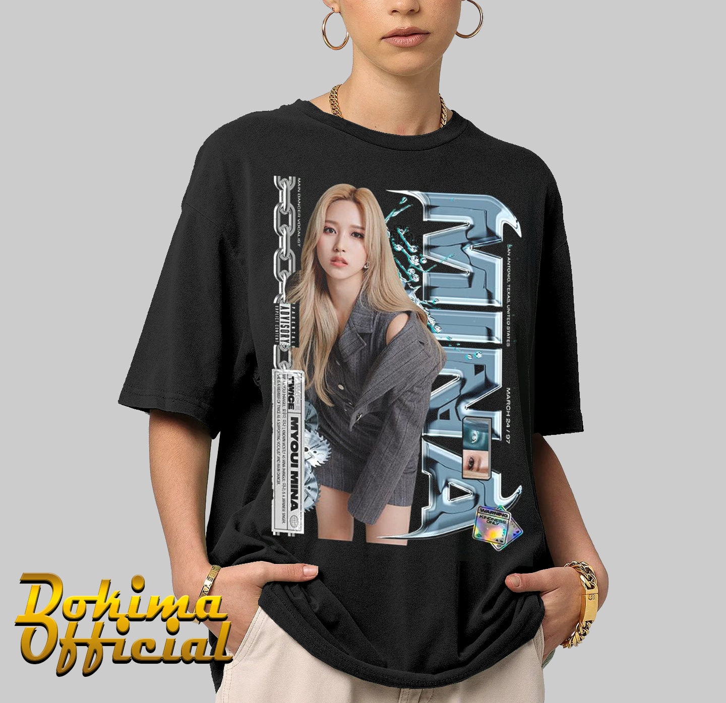 MINA TWICE, KPOP Vintage Style T-shirts Gift, Twice Korean Group T