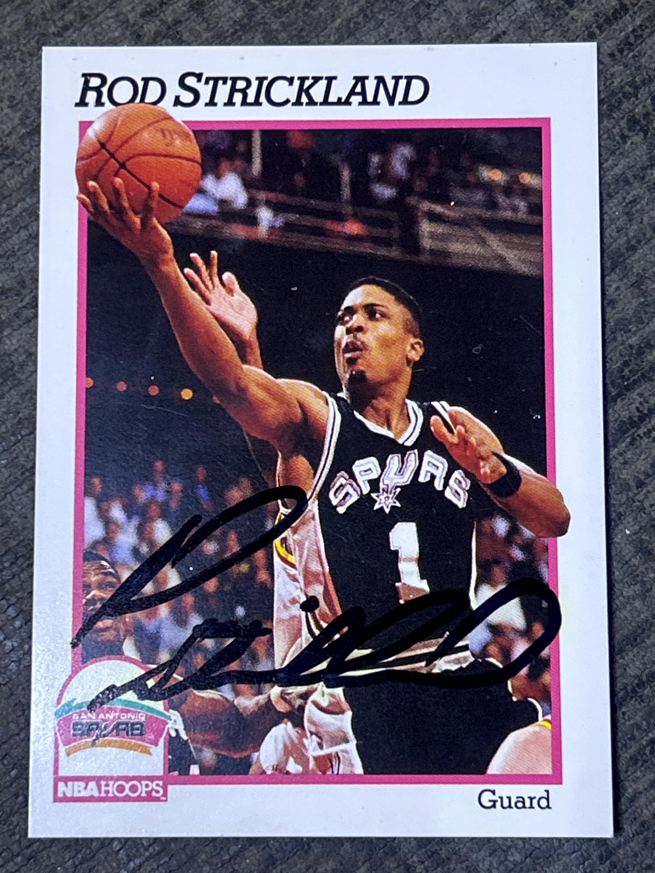 ロッド・ストリックランド 直筆サイン入り NBA カード（直筆サイン入り