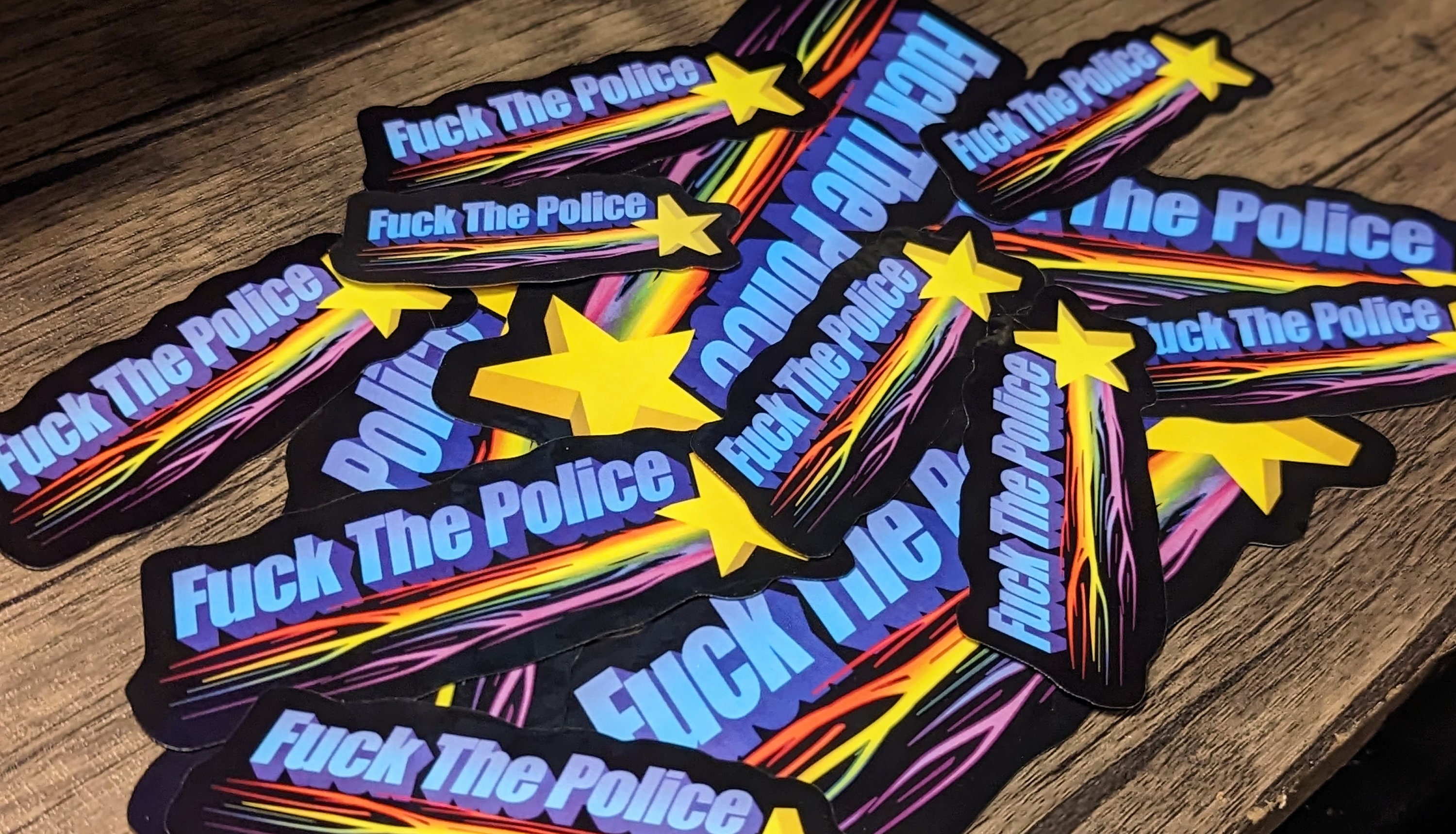 FUCK THE POLICE - Single Vinyl Sticker - Etsy