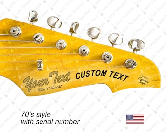 シェクター ギター デカール ヘッドストック 修復 ウォータースライド