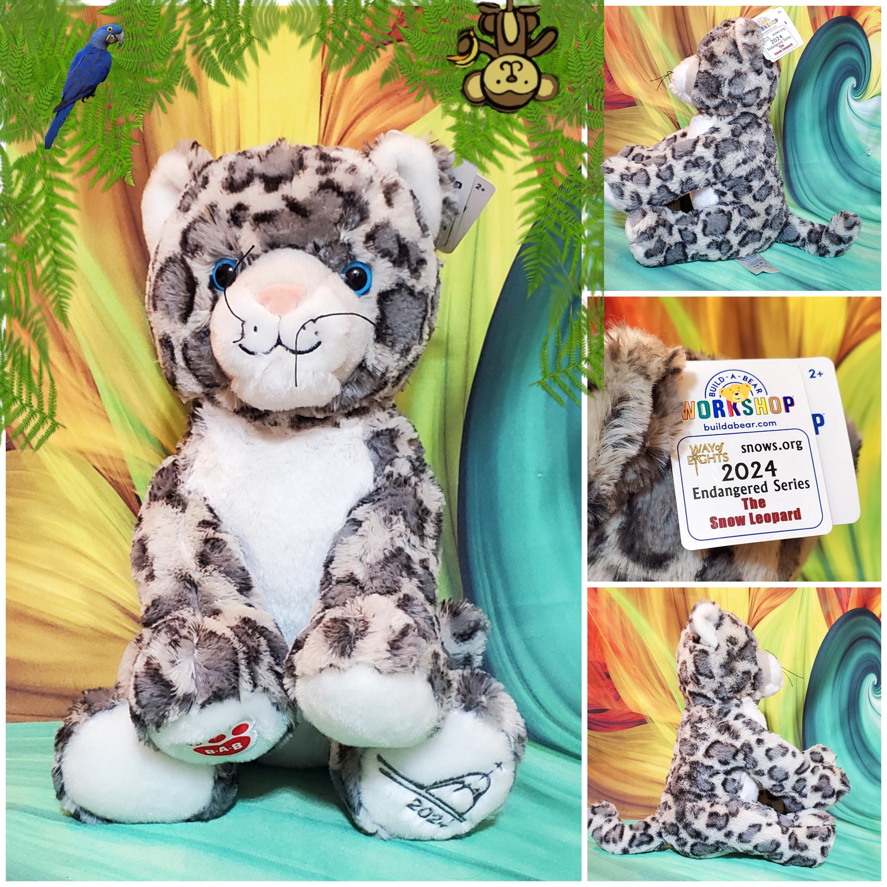 Build-a-bear Way of Lights St Louis Zoo Snow Leopard Stuffed Plush