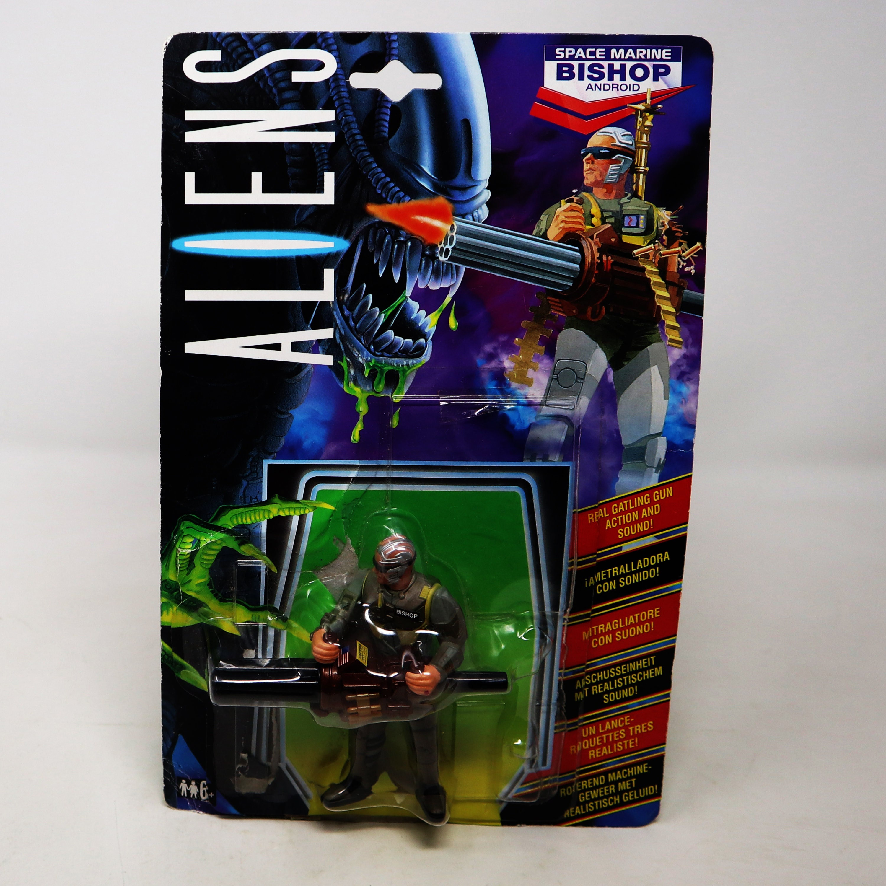 Vintage 1992 90s Kenner Aliens Space Marine Bishop Android Action