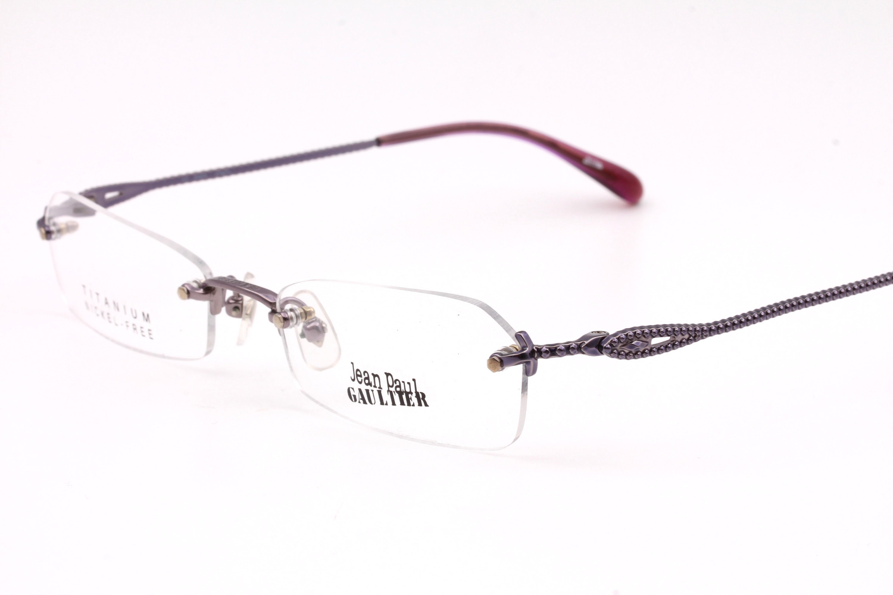 Jean Paul Gaultier 55 0063 Vintage Titanium Eyeglasses Made in