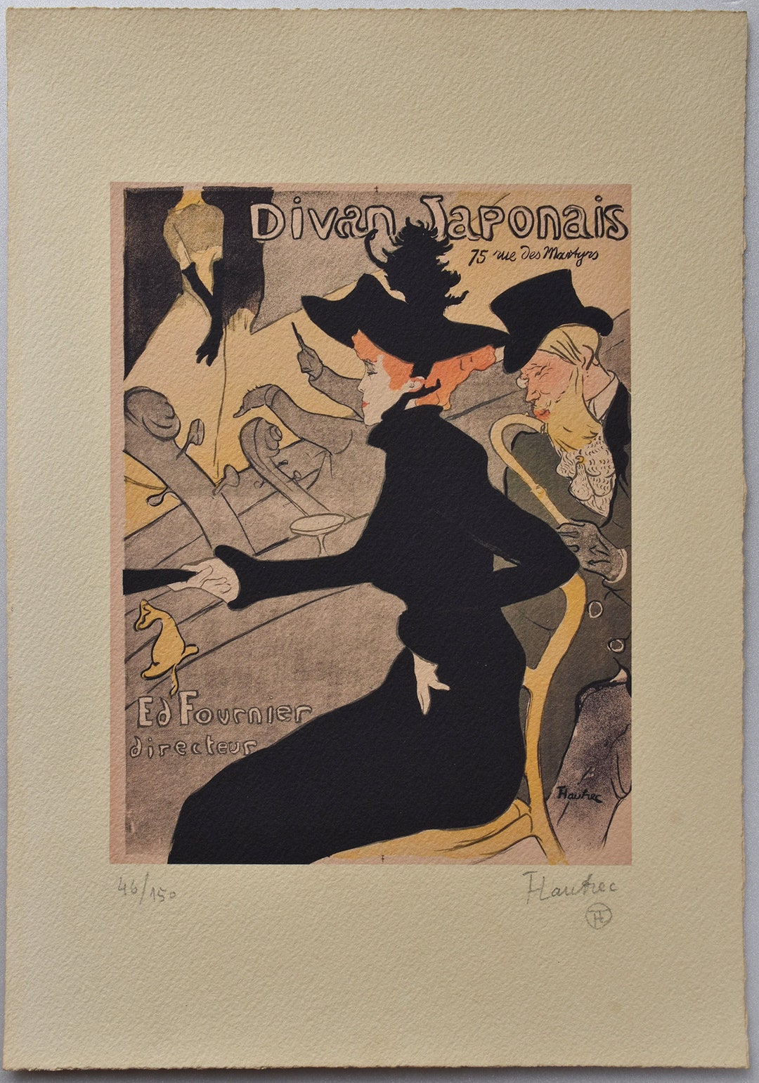 Henri De Toulouse-lautrec, Lithograph, Signed, Limited Edition