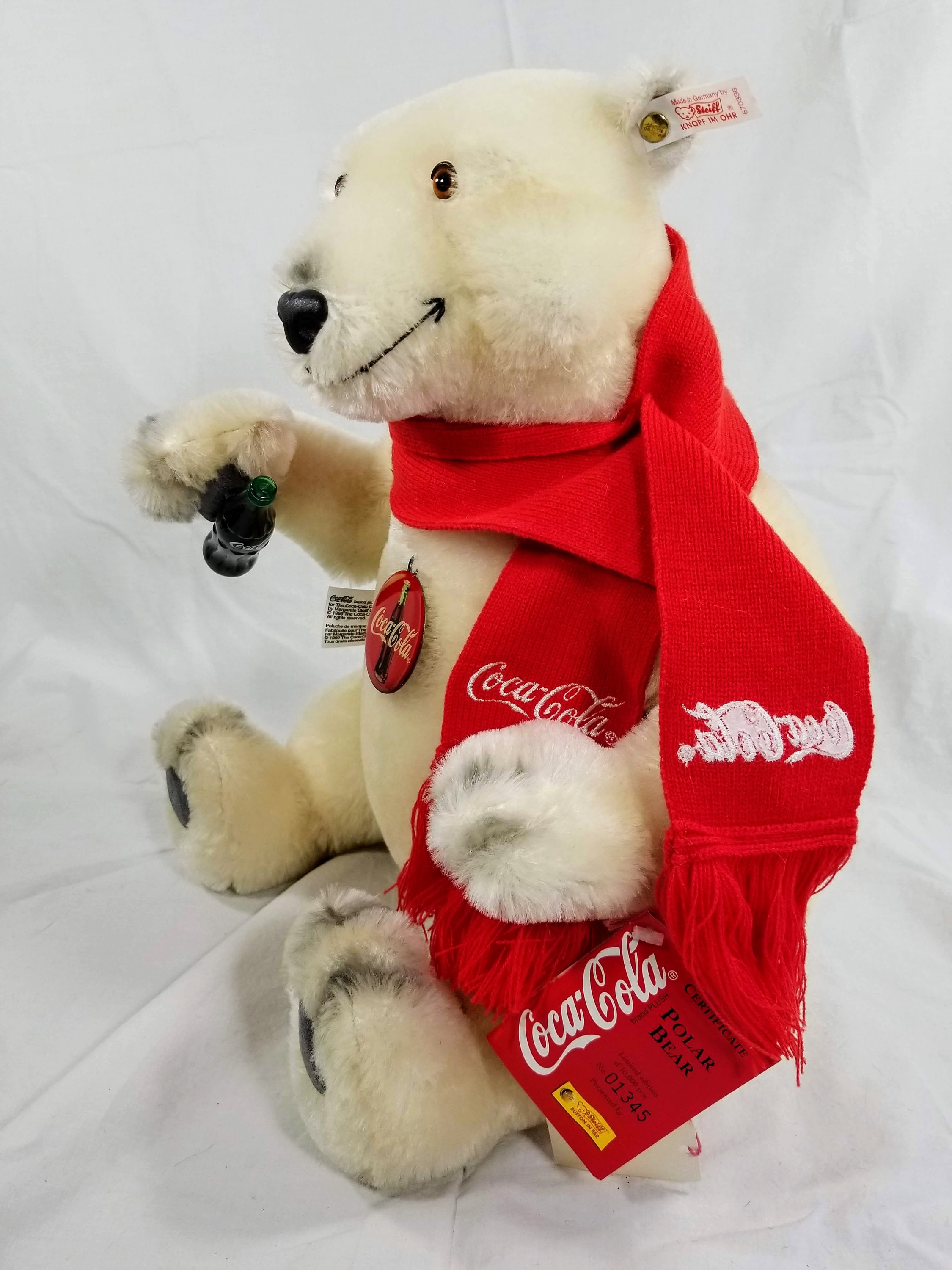 STEIFF - Limited Edition 1999 Coca-cola Polar Teddy Bear - Etsy