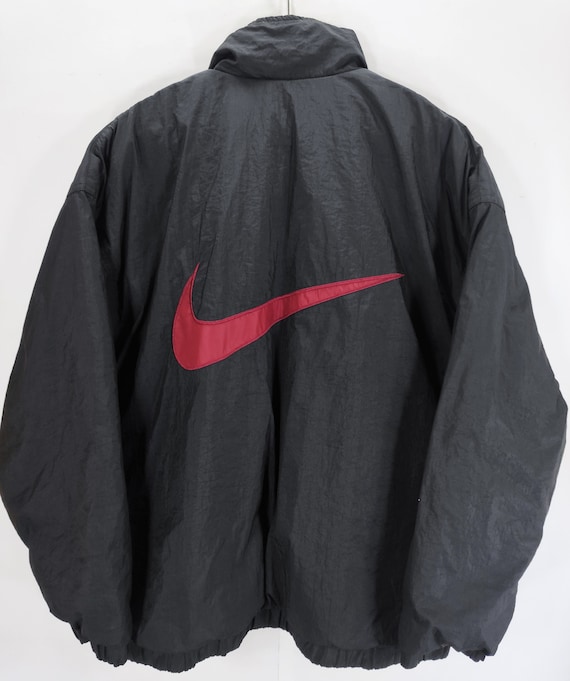 Vintage 90s Nike Swoosh Reversible 90s Black Maroon Retro Wear