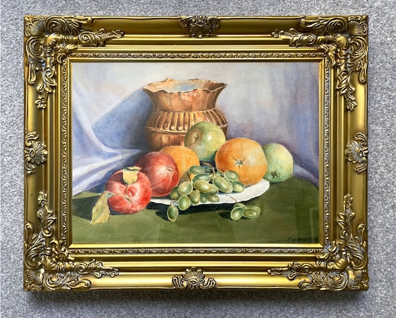 油絵 菅家令子 絵 絵画 インテリア uF6-060203 静物 果物 油絵 菅家