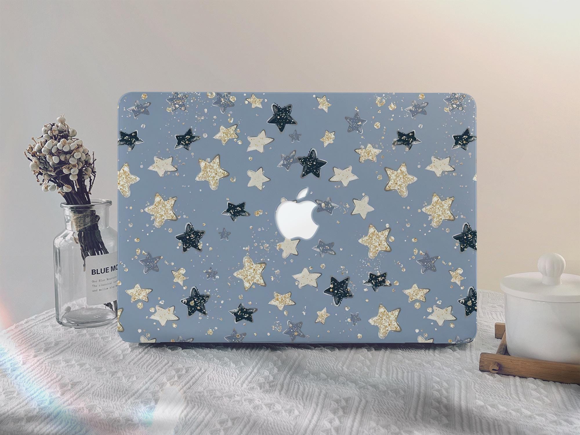 カラフルな星柄のトレンディなMacBookケース 新型MacBook Pro 13 A2338