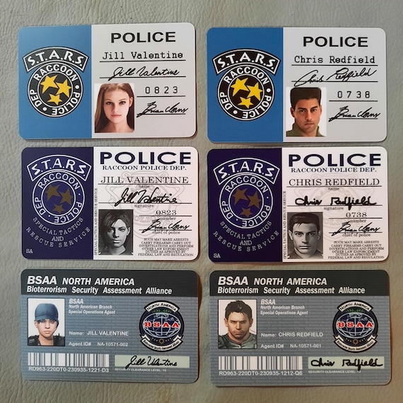 バイオハザード1＆HDリマスターIDカード ジル・バレンタイン、クリス