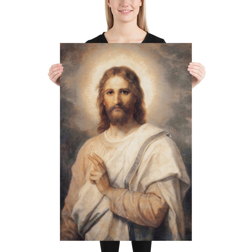 キリストの姿 イエスの肖像 ポスター - Etsy 日本