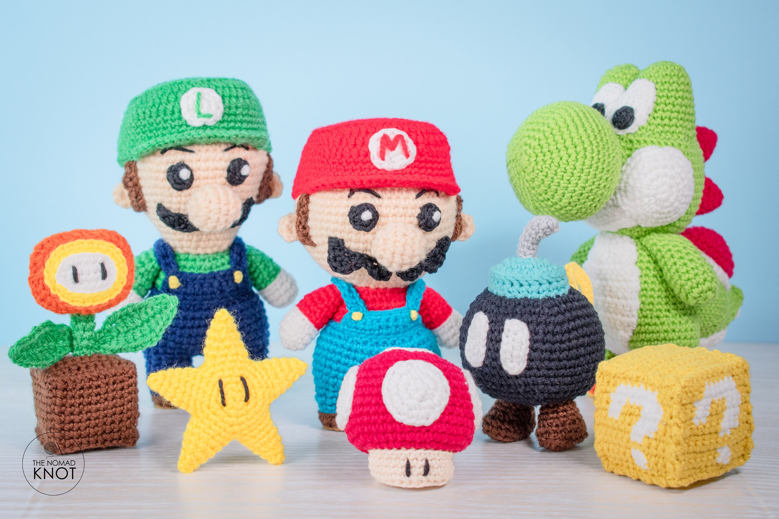 アミグルミかぎ針編みパターン：スーパーマリオエレメント - 5つの
