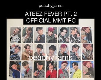 Official Ateez Fever PT. 2 MMT Album PCS Photocards Hongjoong