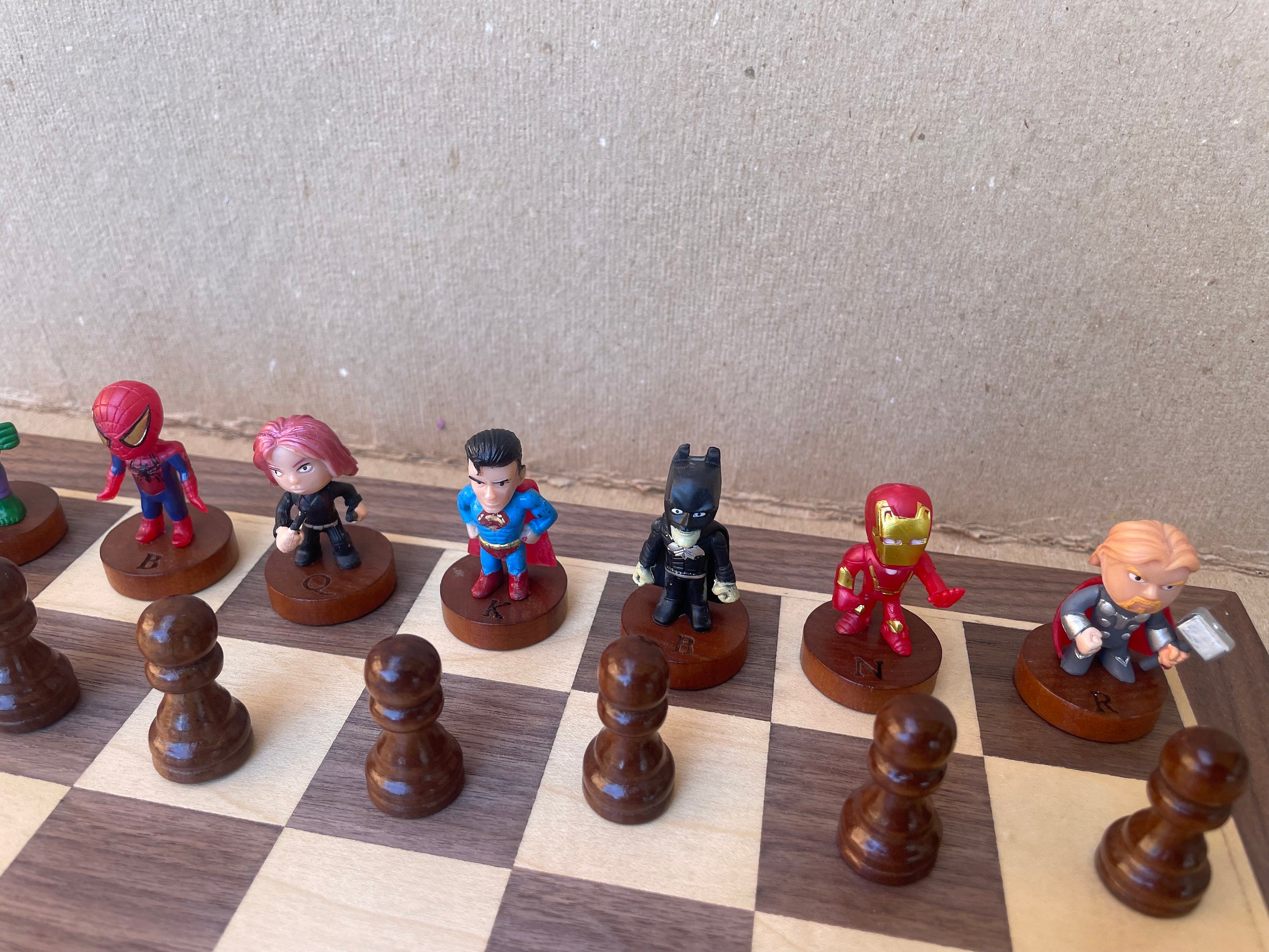 Super Hero Chess Set - Etsy