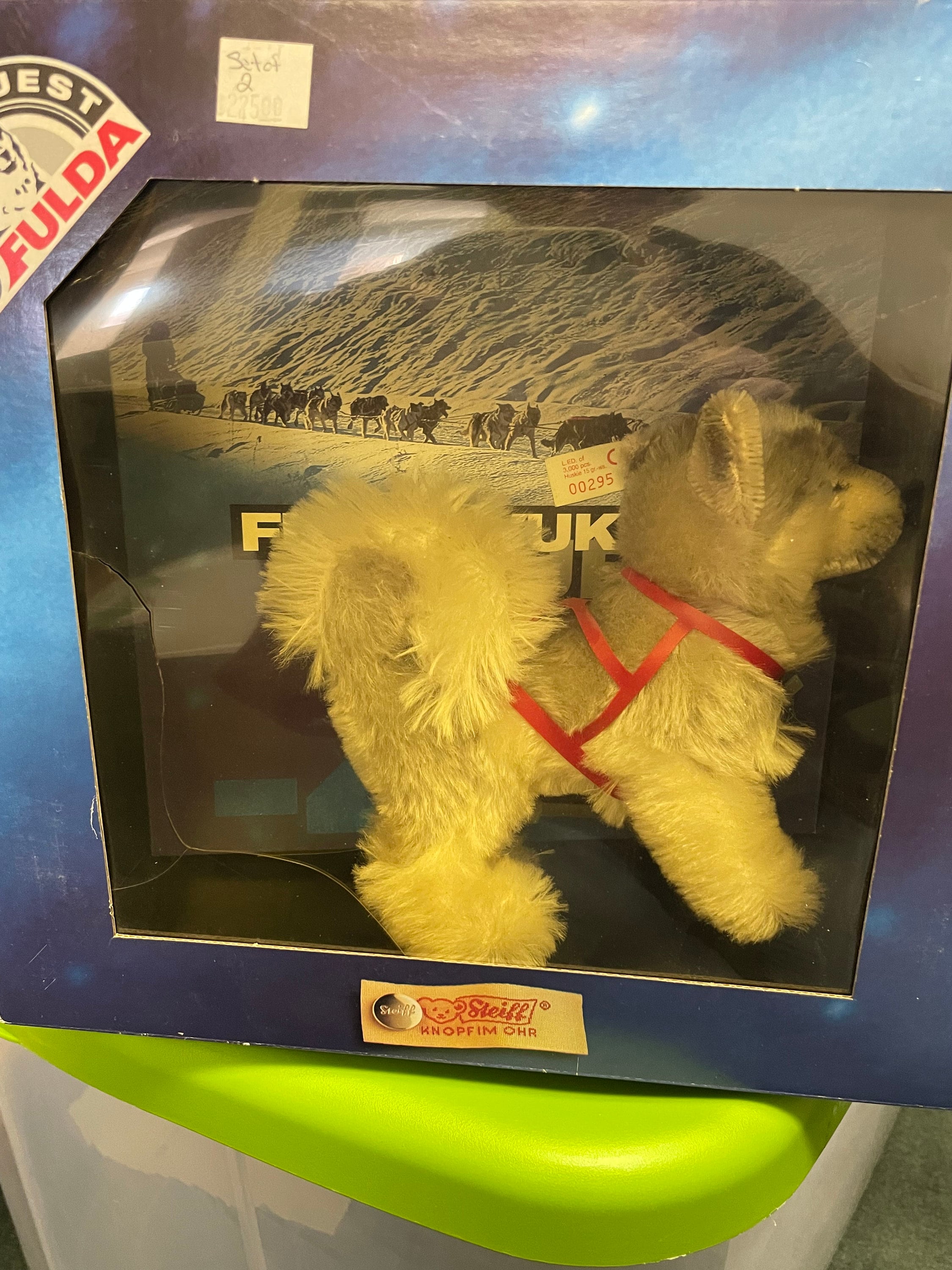 Steiff Fulda Yukon Quest Full Set Musher, Sled, Dogs, Polar Bear