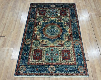 3.3x5 ブラウンカラー マムルークラグ - ウシャクラグ - トルコラグ