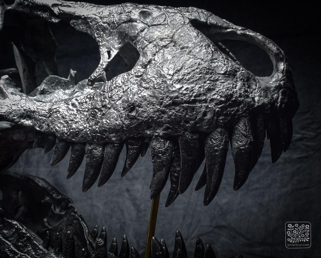 手作りのT-Rexの頭蓋骨化石レプリカ - 博物館品質の恐竜彫刻 - Etsy 日本