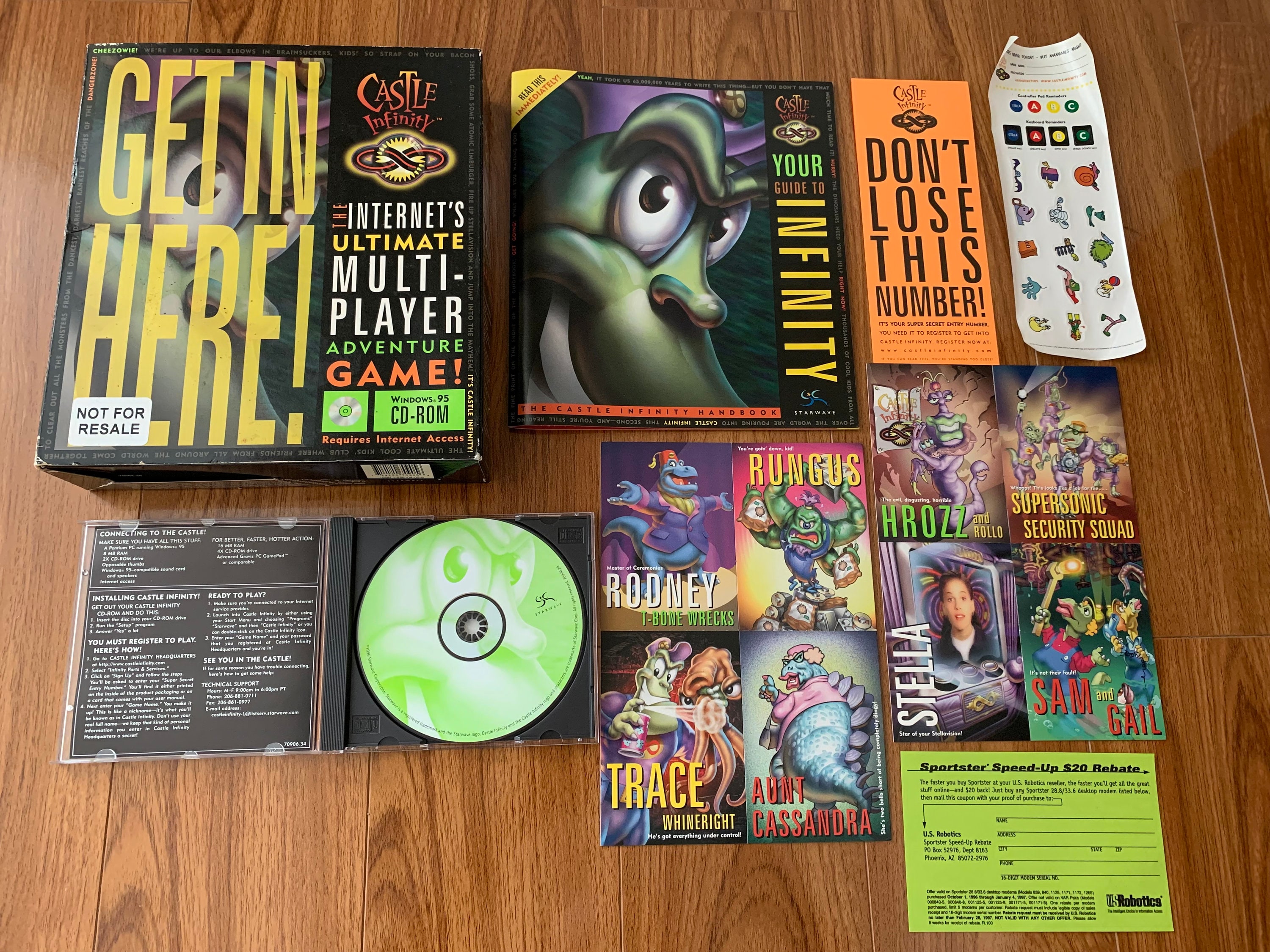 Castle Infinity Vintage Rare Cd-rom Windows 95 Game Complete - Etsy