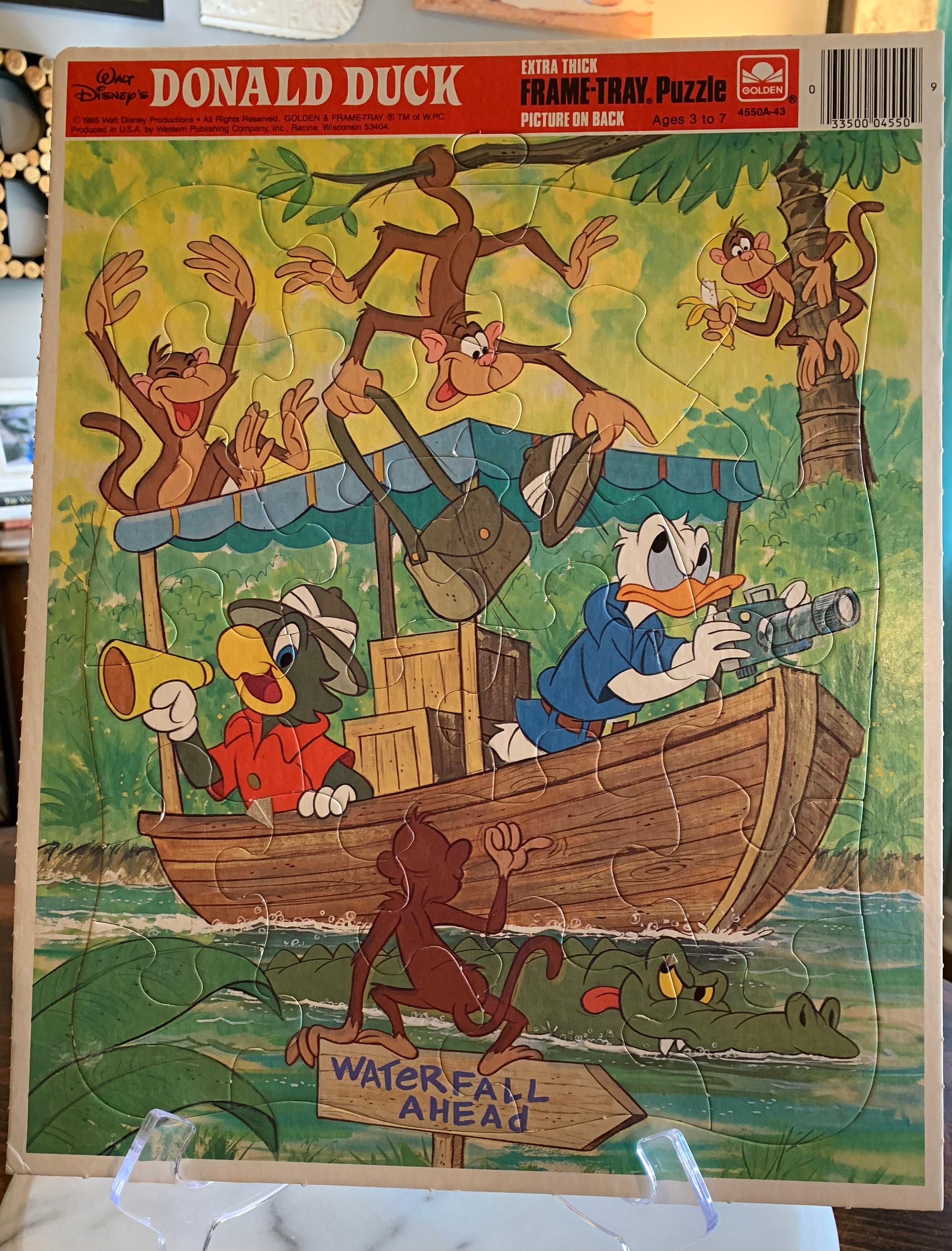 Vintage Set of 2 Walt Disney Puzzles - Featuring Mickey Mouse and