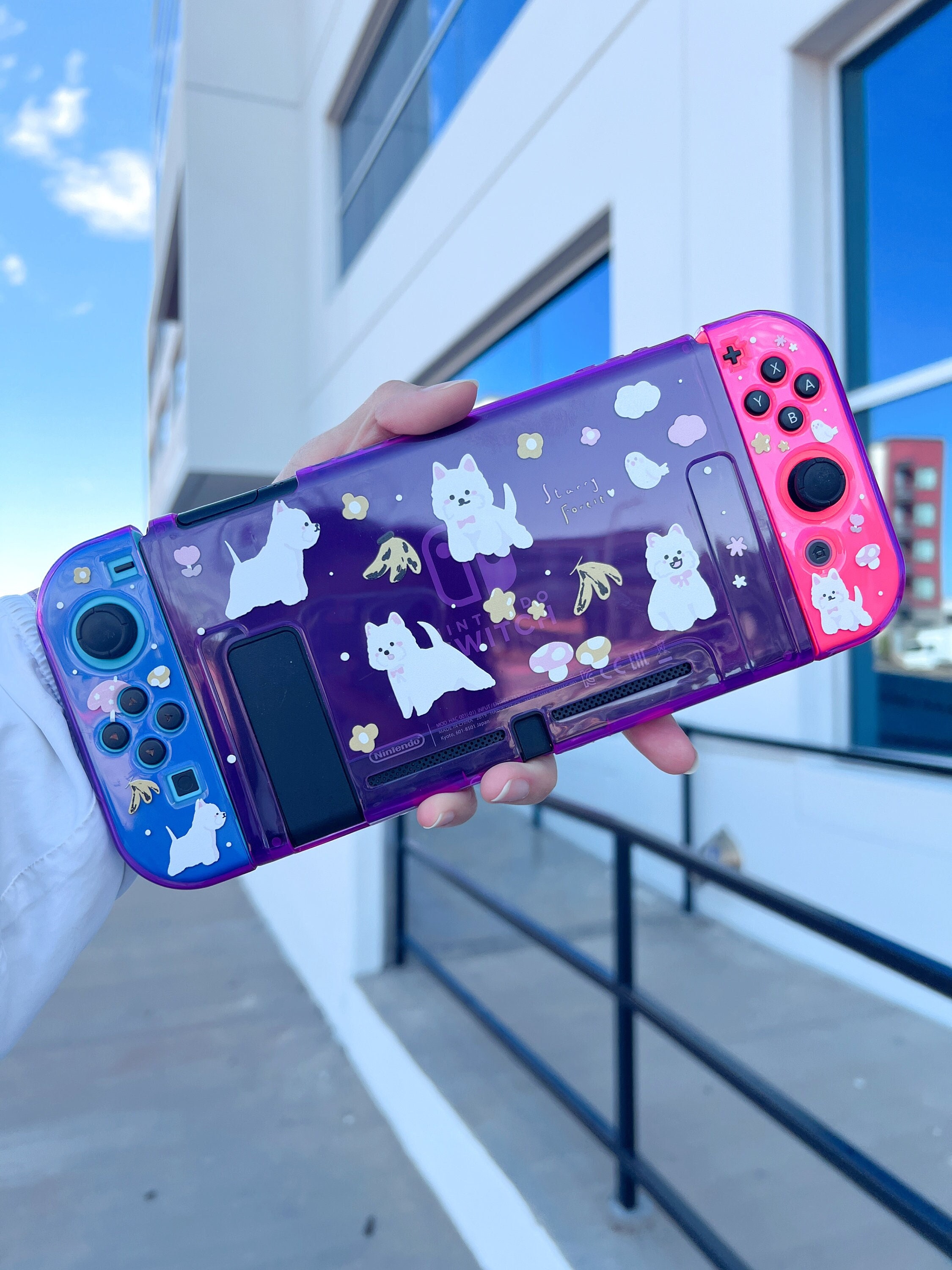 Starry Forest West Highland White Terrier Dog Nintendo Switch Oled