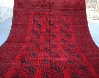 7x10 アンティーク トルクメン テケ エルサリ ラグ、アフガニスタン手