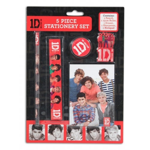 One Direction 5 Piece Stationery Set (stationary, 5pc, 1D) - Etsy