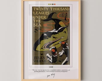 ジュール・ヴェルヌ ポスター ジュール・ヴェルヌ アートプリント 海底