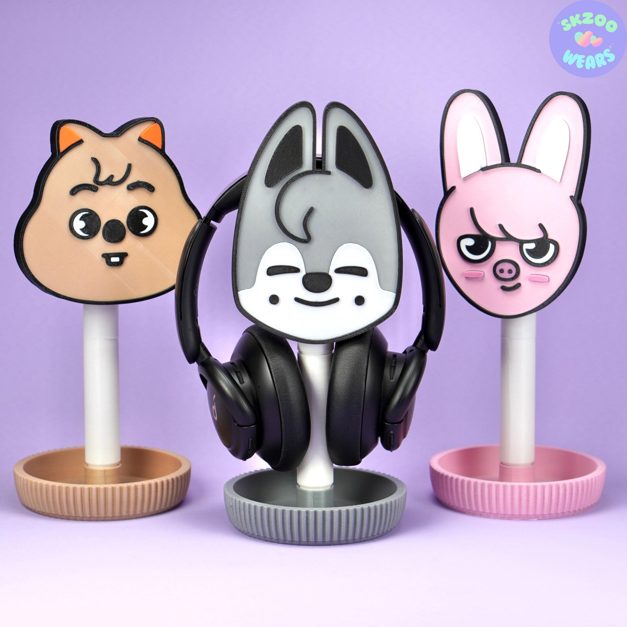 SKZOO Headphone Holder, Skzoo 3D Figure, Skzoo Collectible, Stray