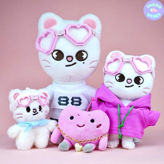 ヒョンジン ハート ゴーグル、Skzoo ハート グラス、ヒョンジン ピンク