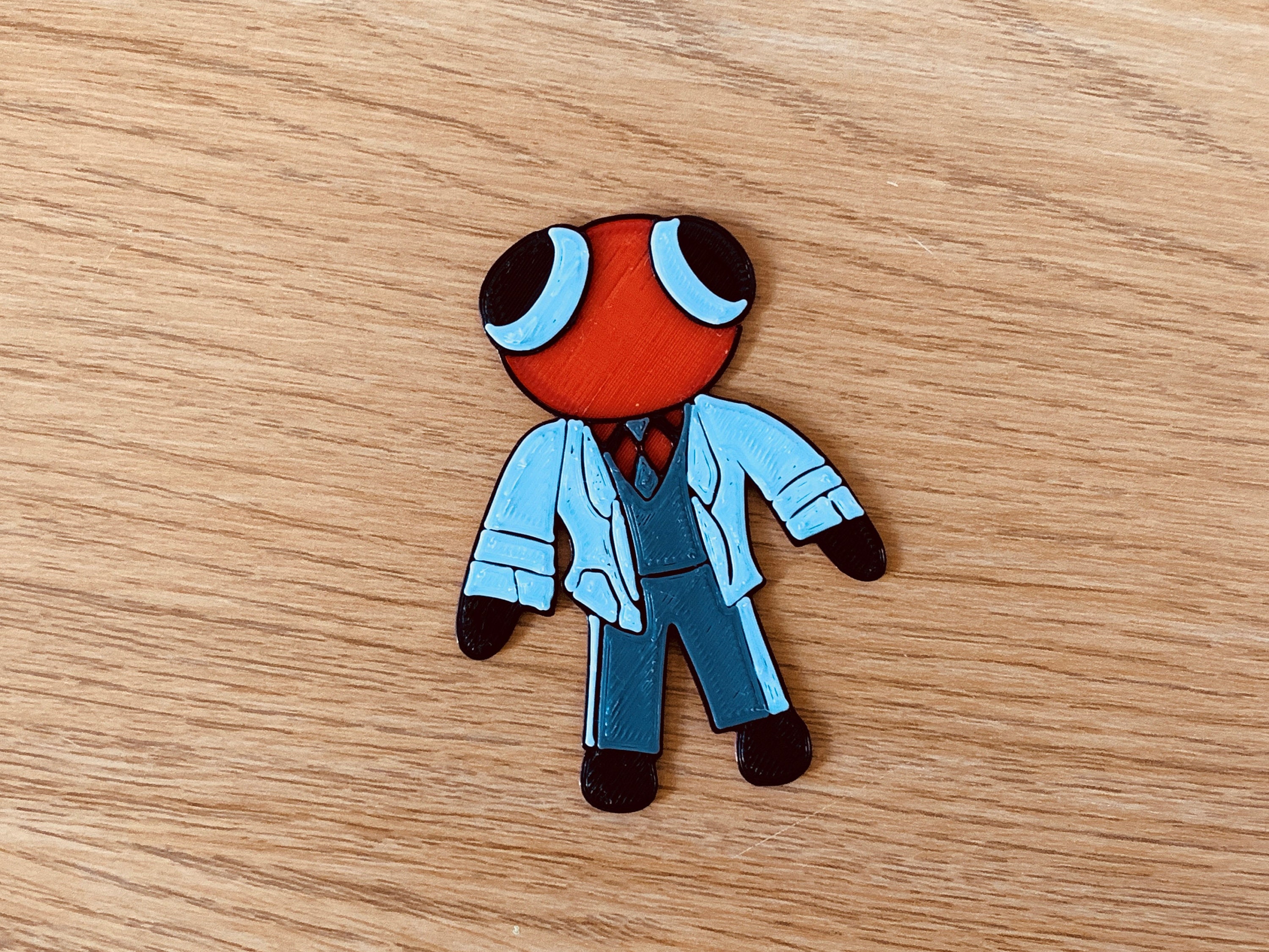 レインボーフレンズ レッドモンスターブックマーク - 3Dプリント