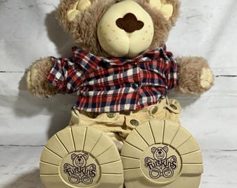 Vintage 1983-1985 Furskins Xavier Roberts Stuffed Plush Bubba