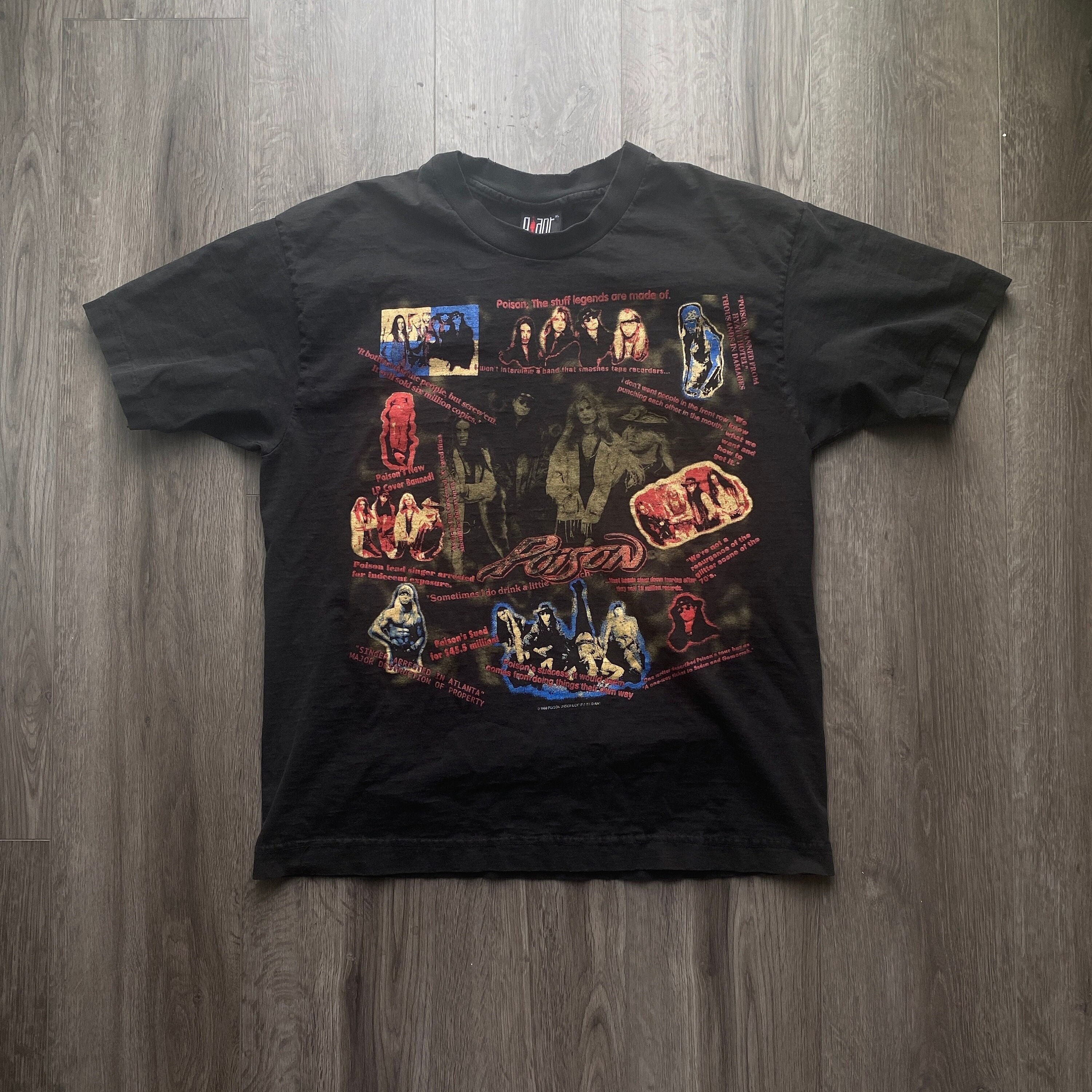 Vintage 1993 Poison “native Tongue” World Tour Shirt / Vintage 90s