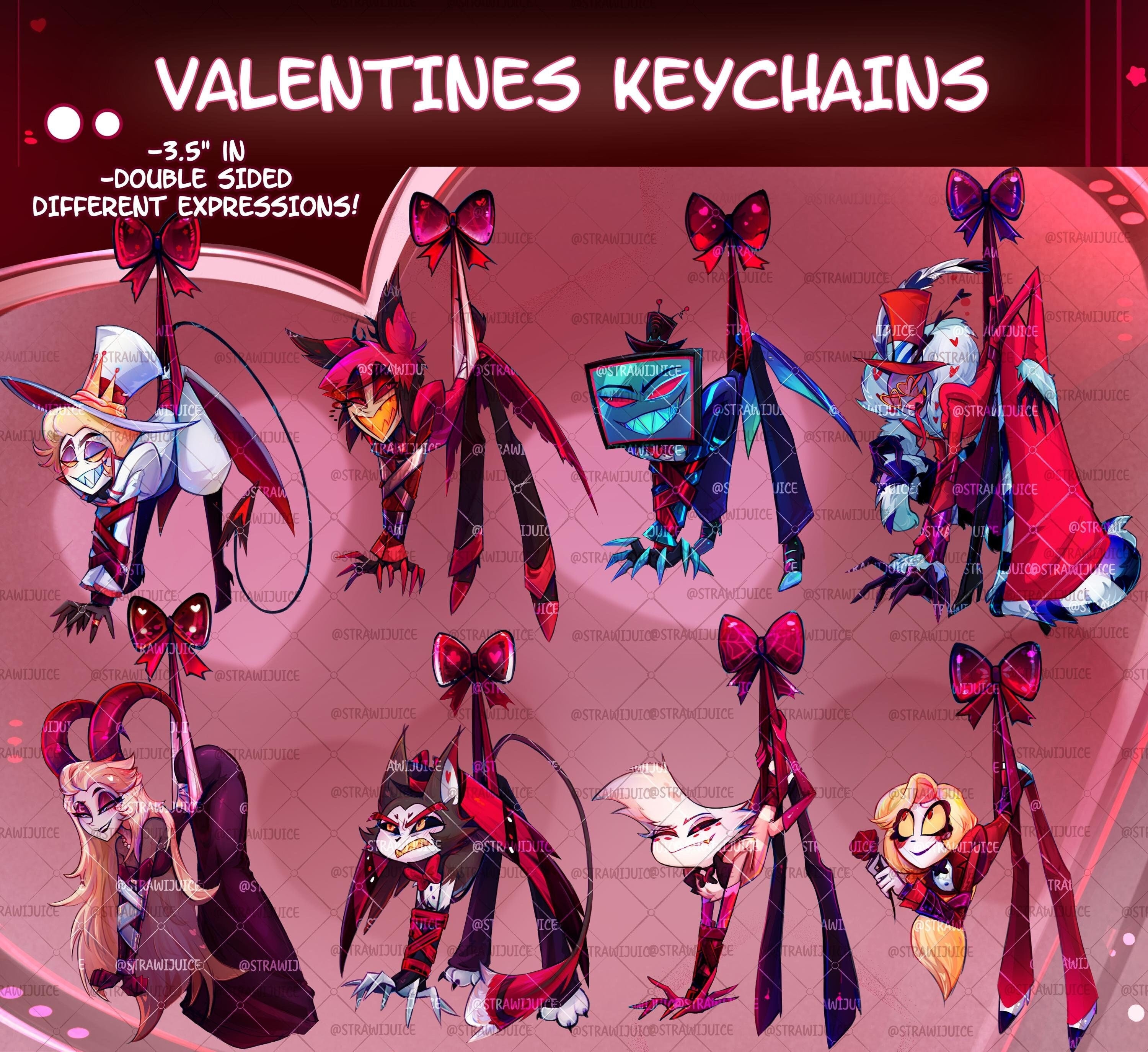 Hazbin Hotel Valentino Keychain - Etsy