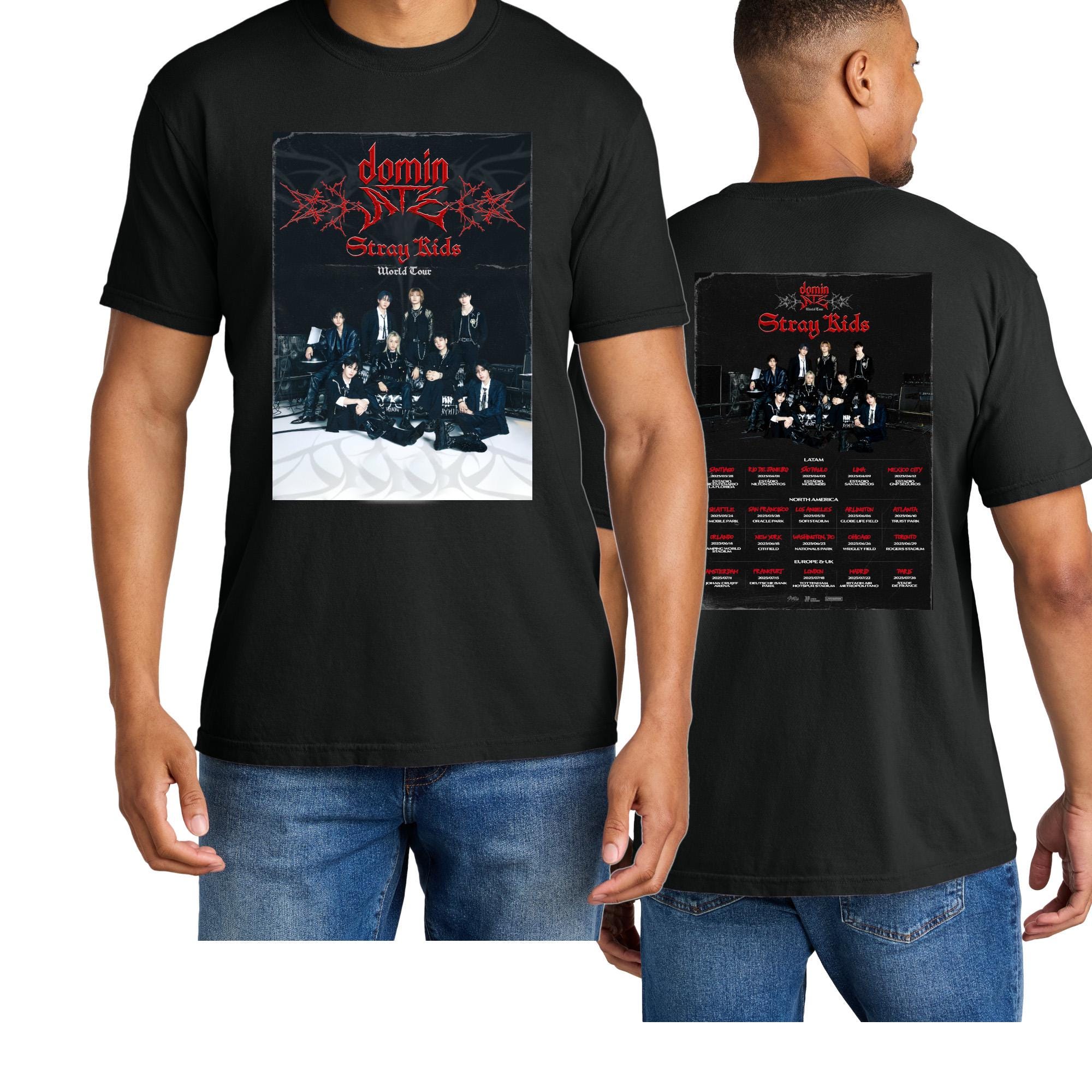 Stray Kids World Tour 2025 Tshirt , Dominate SKZ Tshirt, Comfort