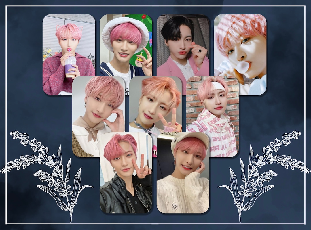 Ateez Seonghwa Pink Photocards, Memorable Moments Collectibles