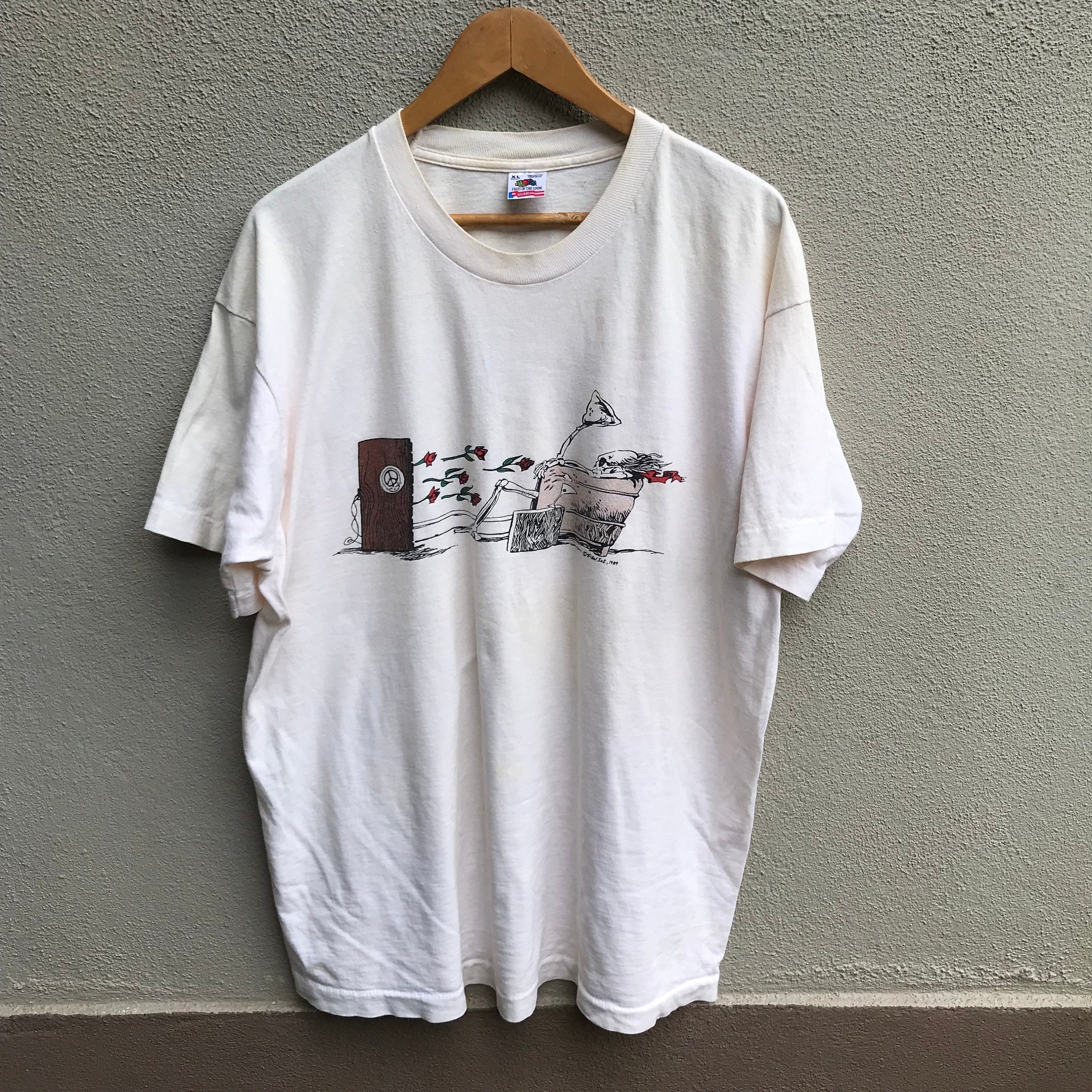 Vintage Rare 90s GRATEFUL DEAD Band Tee Maxell Parody / Deadhead