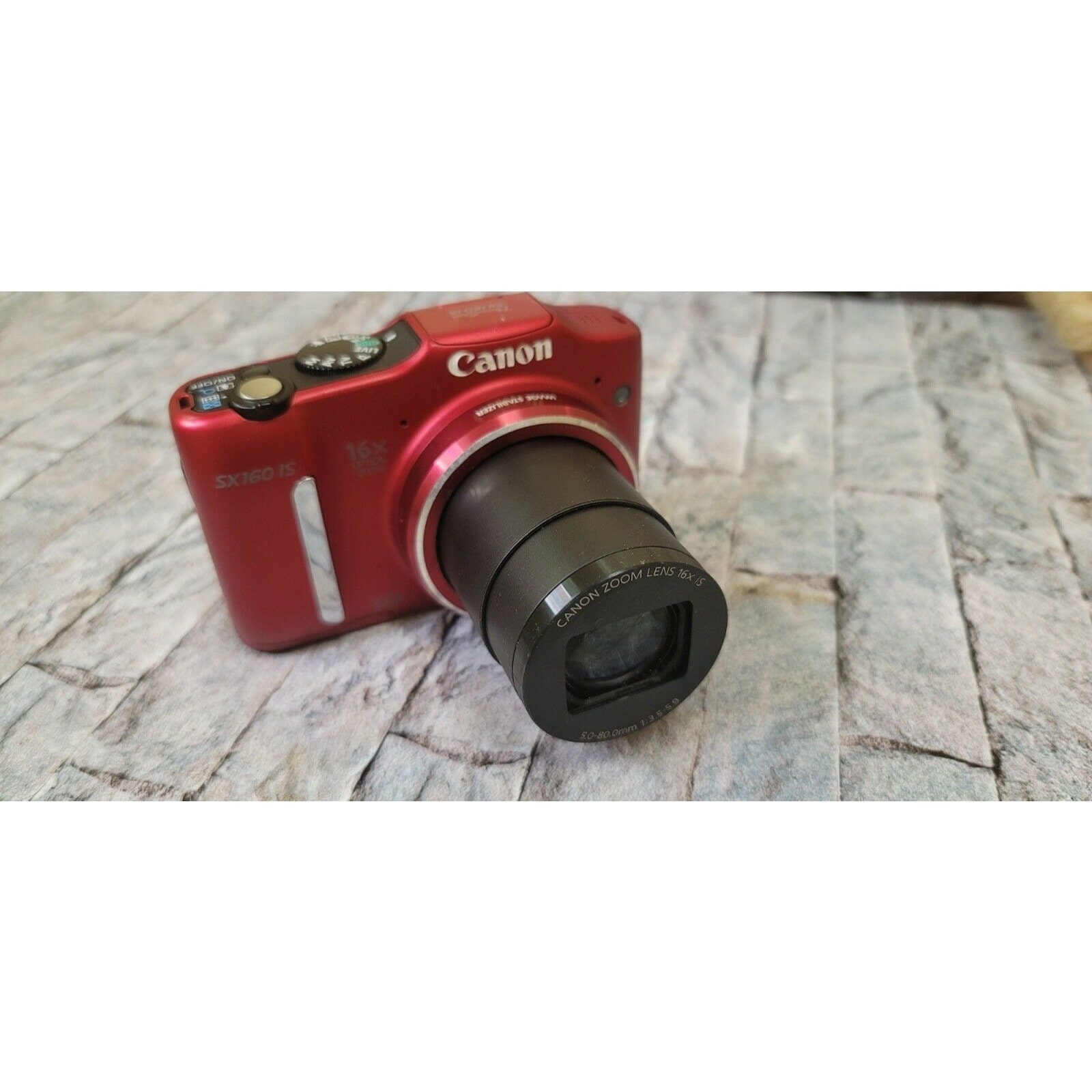 Canon Powershot SX160 IS 16.0MP Digital Camera - Red - Etsy