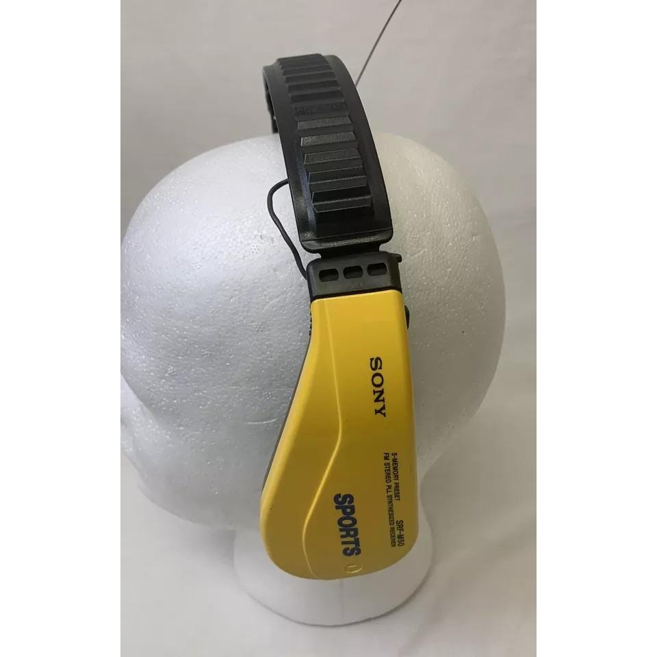 Sony Sports Walkman SRF-M50 FM Stereo Headset Headphone Receiver