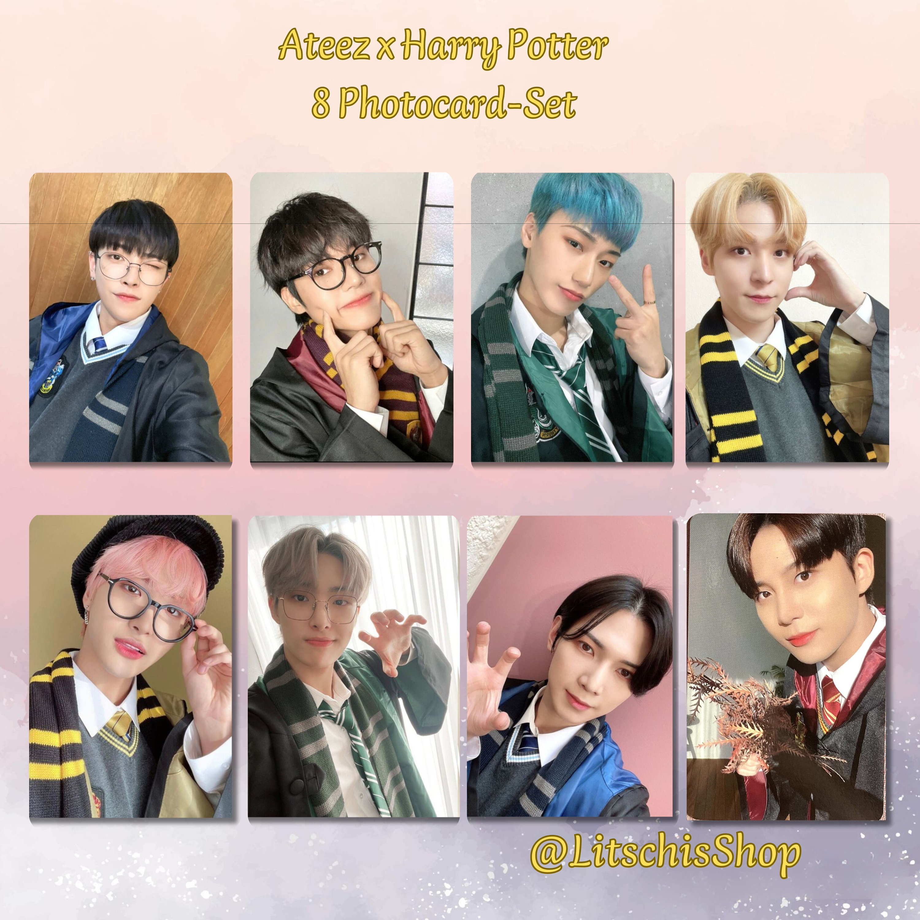 ATEEZ OT8 ファンメイドフォトカード ハリー・ポッター x ATEEZ セット