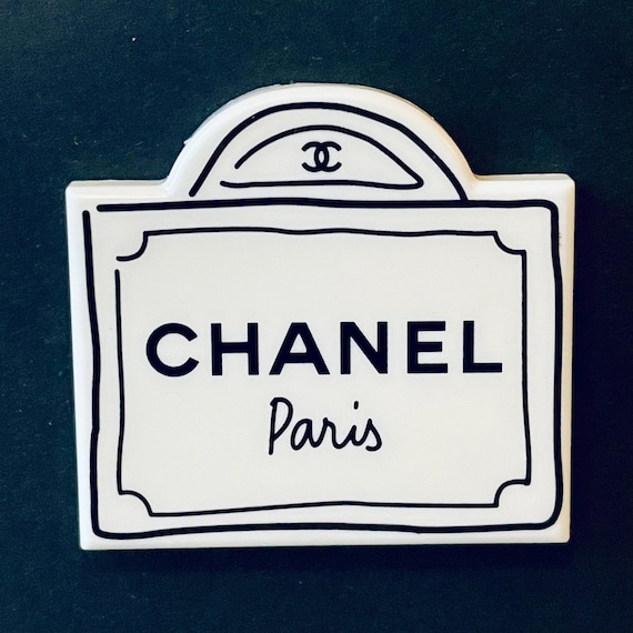 Rare Vintage CHANEL Resin Magnet Brooch – Collectible VIP Gift in