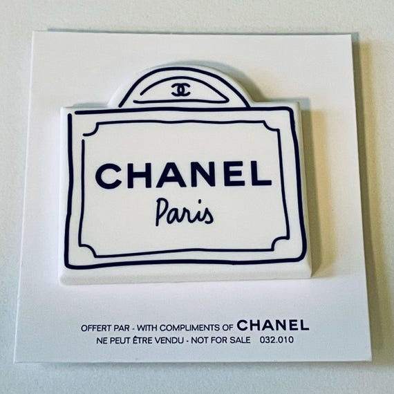 Rare Vintage CHANEL Resin Magnet Brooch – Collectible VIP Gift in