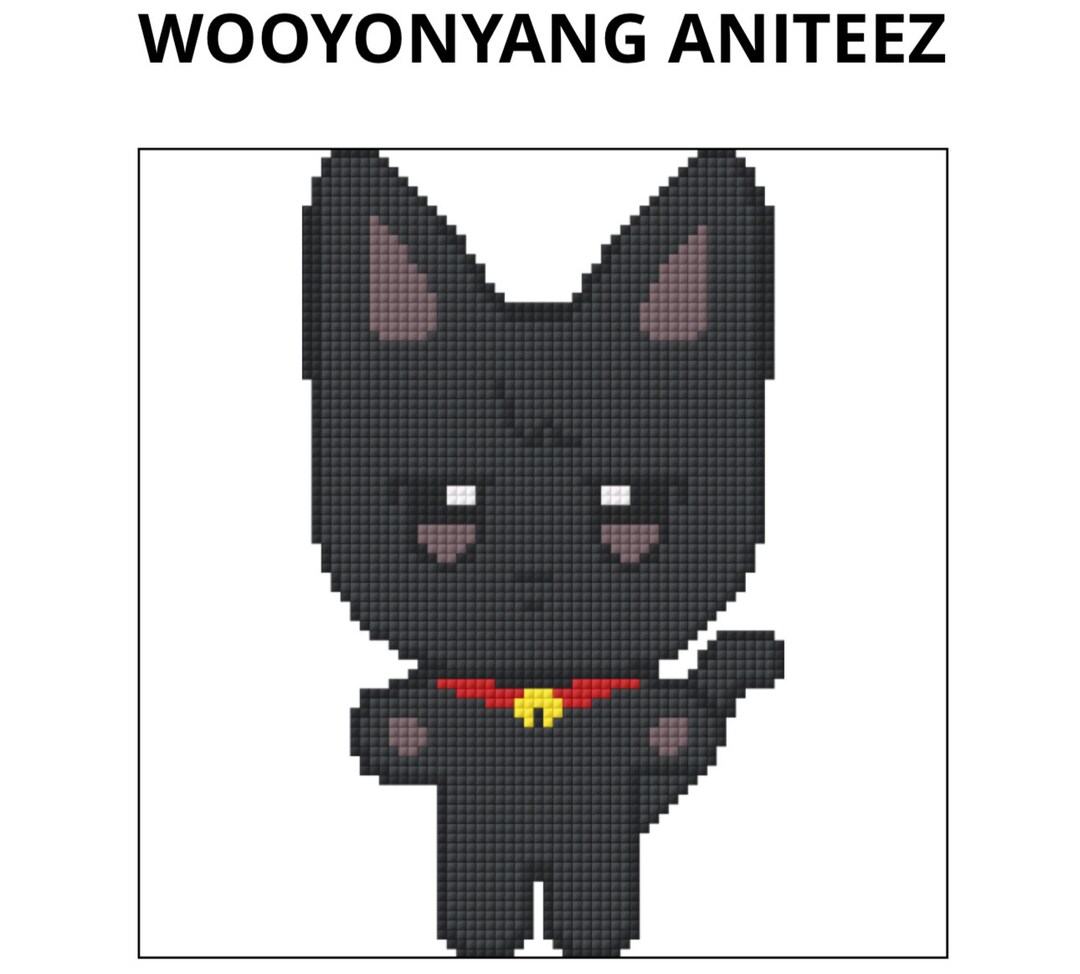 Kpop Ateez Aniteez Wooyonyang Cross Stitch Pattern - Etsy Denmark