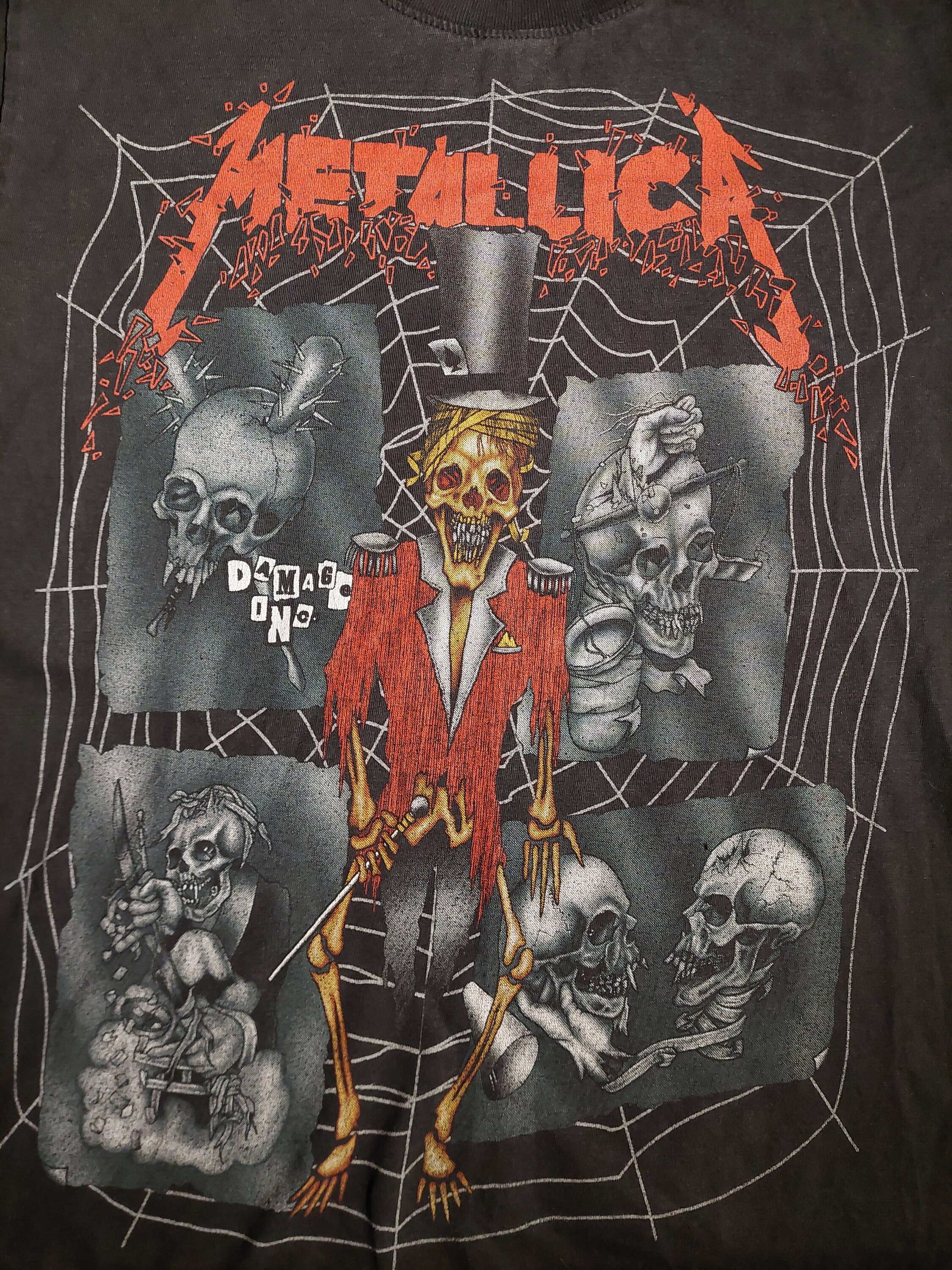 METALLICA DAMAGE Inc Unique 90s Rare Vintage Style Shirt Original