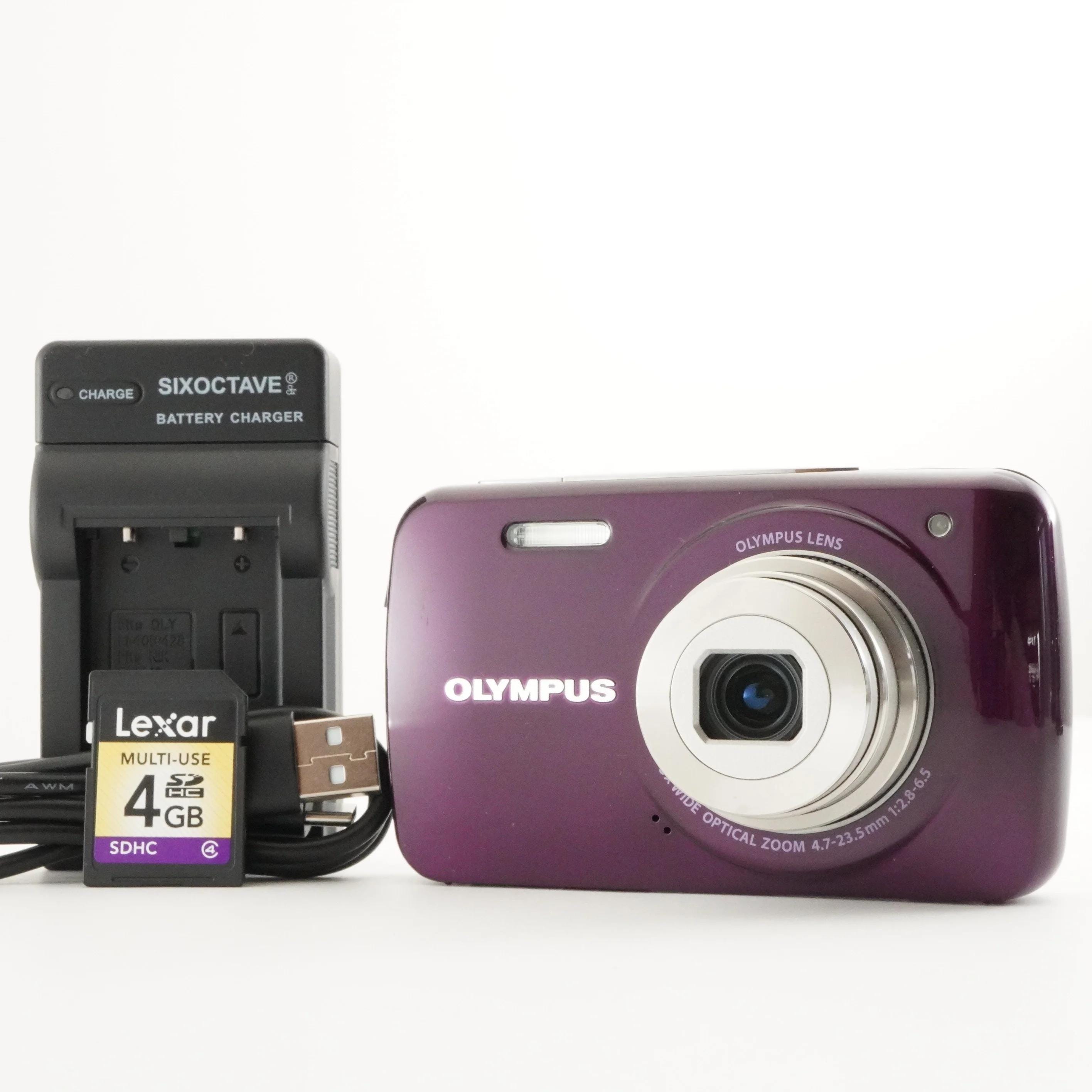 OLYMPUS VH-210 viola con scheda SDHC da 4 GB Fotocamera digitale