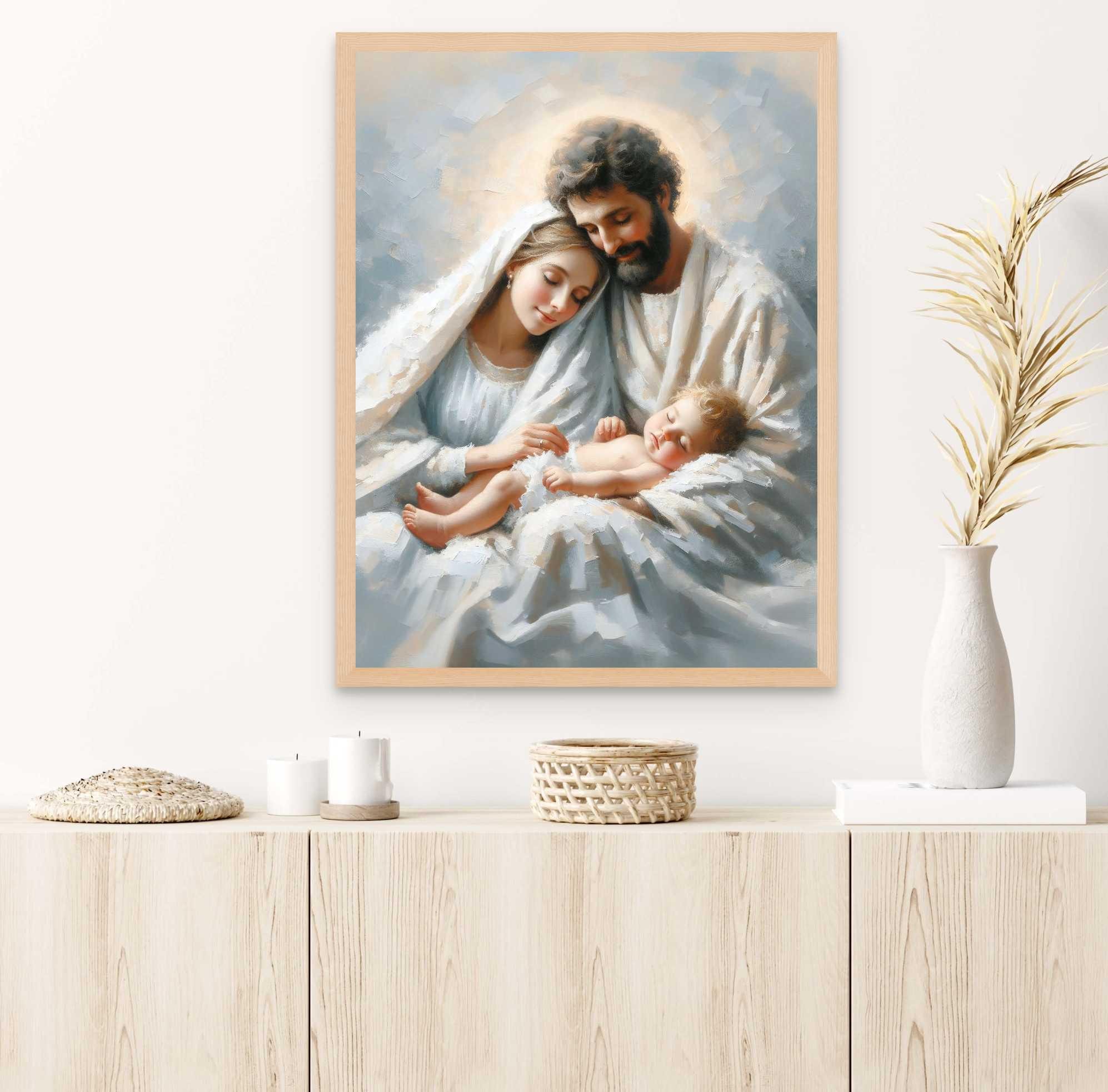 聖家族、キリスト教絵画、キリスト降誕の芸術、イエスの誕生の芸術、聖